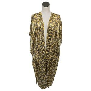 NWT Anthropologie Andersen &‎ Lauth Womens Isolde Open Printed Kimono One Size